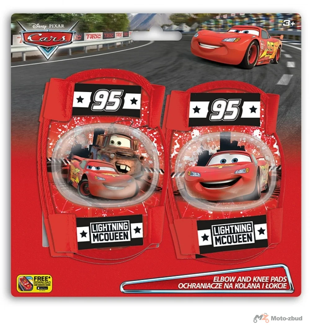 Ochraniacze rowerowe - kolana i łokcie - cars — ujęcie 2