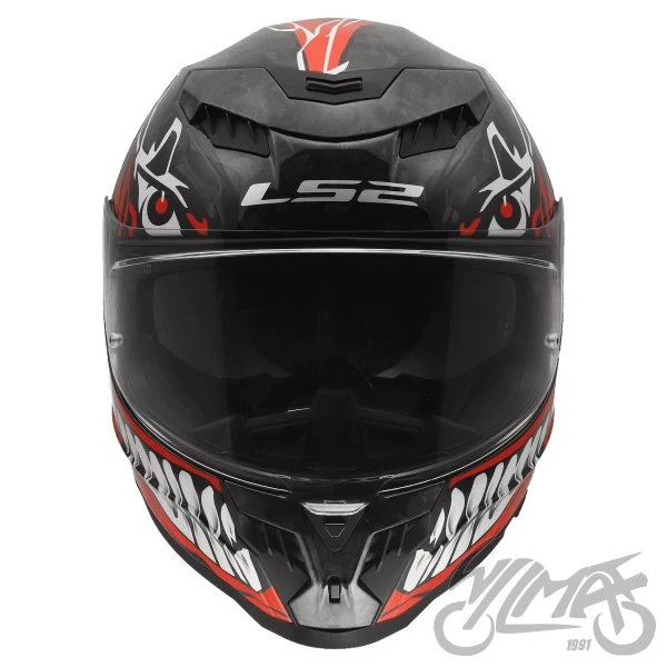 Kask LS2 FF807 Dragon FC Incubus White Red — M — ujęcie 3