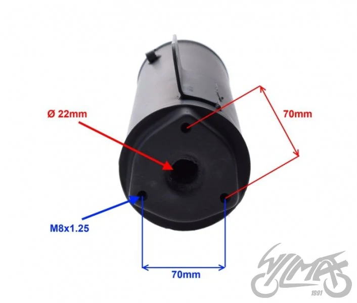 Tłumik 4T — Longjia LJ50QT-E Caper — ujęcie 3