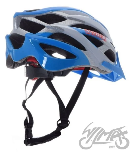 Kask rowerowy Awina by MOON MTB M niebiesko/biały — HY032 — ujęcie 2