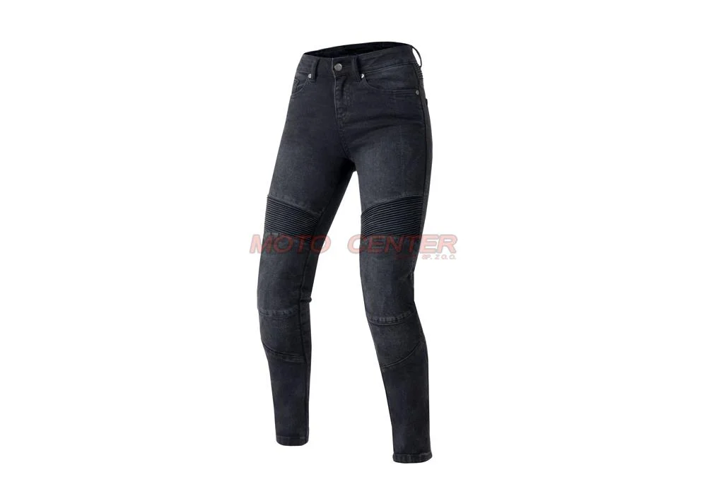 Spodnie motocyklowe Jeans Ozone AgnessII Lady Washed Black W36L30 damskie — ujęcie 2