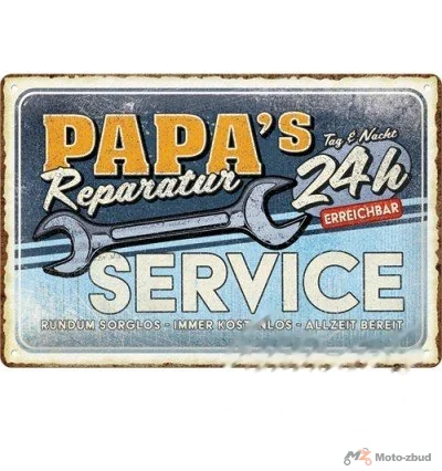Tablica plakat 20 × 30 papas service 22436