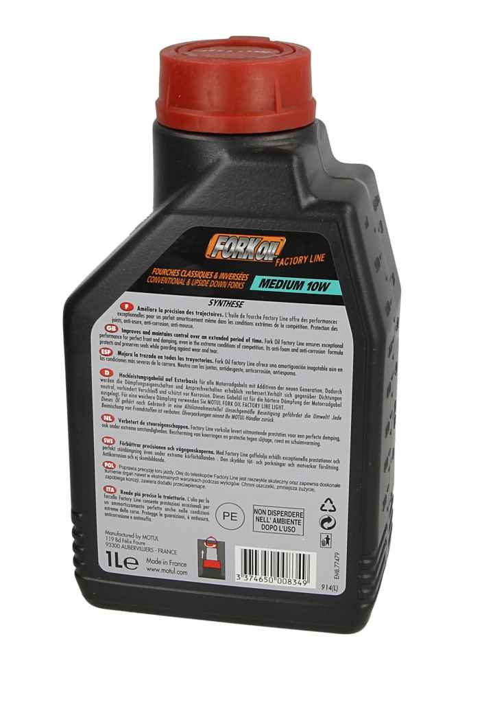 Olej do teleskopów 10 W MOTUL fork oil factory line medium 1 l — ujęcie 15
