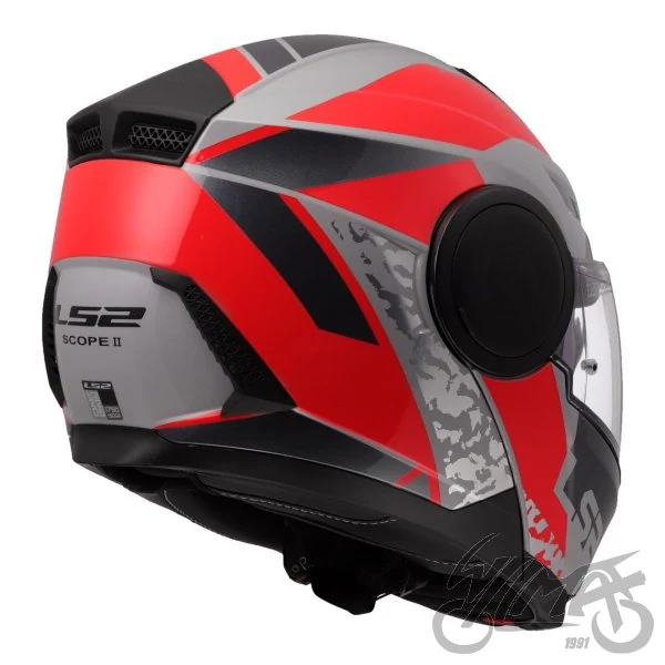 Kask szczękowy LS2 FF902 Scope II Oxyd Grey Red-06 — L — ujęcie 5