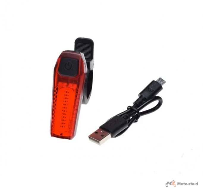 Lampka rowerowa tylna LED COB USB 90 lm