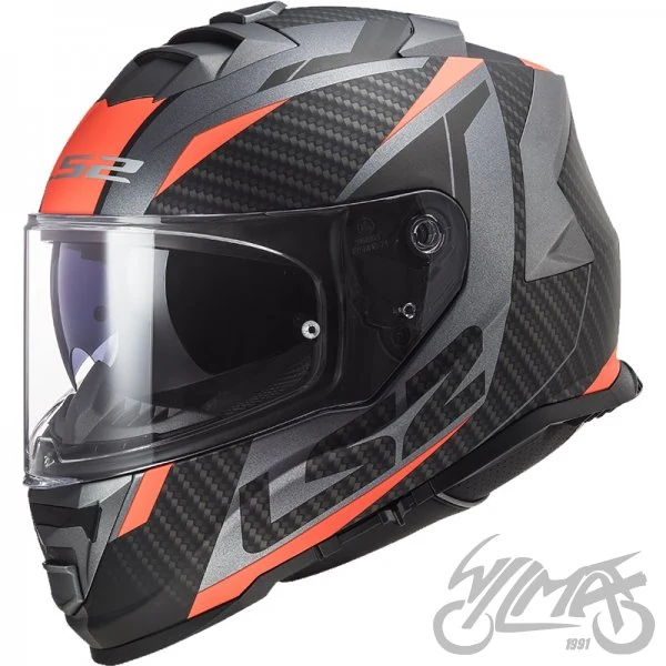 Kask LS2 FF800 Storm II Racer M. Titan Fluo — rozmiar XL — ujęcie 1