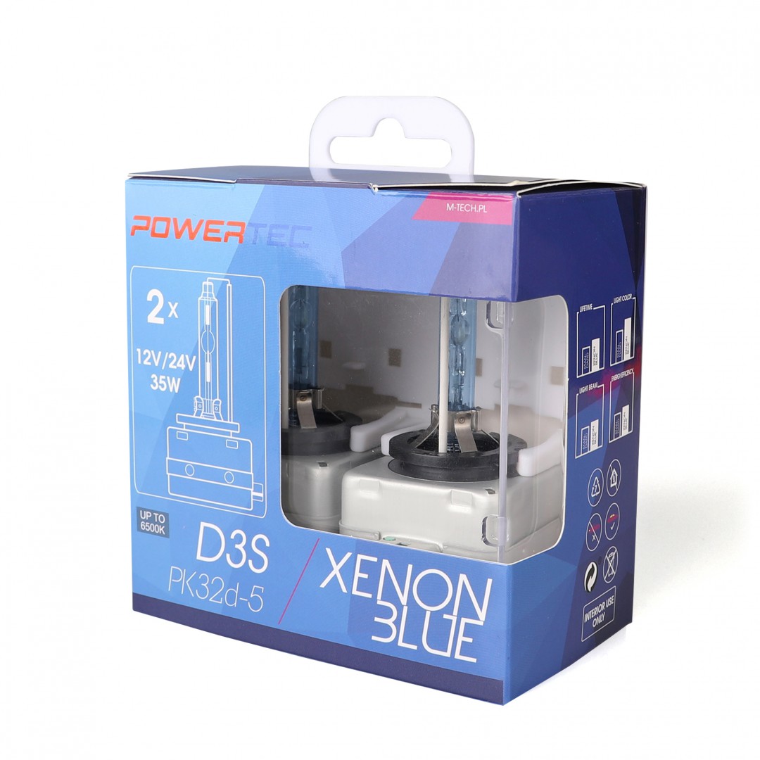 Żarówka xenon D3S 35W/6500K/X. Blue, 2 szt. M-Tech PTZXBD3S-DUO — ujęcie 3