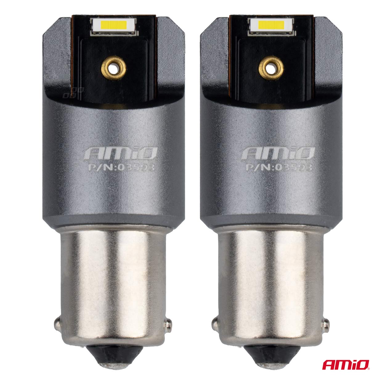 Żarówki LED FULL CANBUS PRO BA15S P21W 2x1860SMD białe 12 V 24 V — ujęcie 2