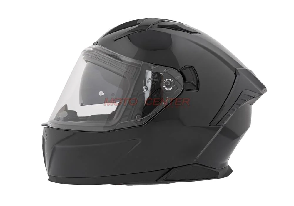 Kask zamknięty z blendą i lampą LED BLEXX FF953 czarny M ECER22.06 — ujęcie 2