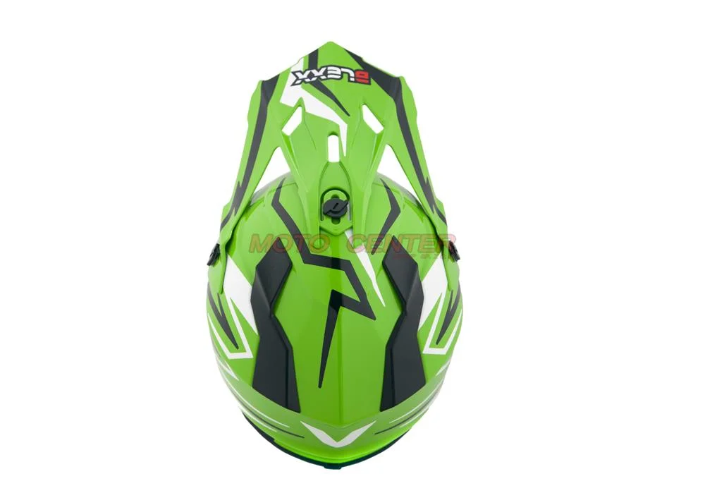 Kask crossowy BLEXX Dziecięcy MD-911 Junior zielony/czarny S Homologacja ECE — ujęcie 6