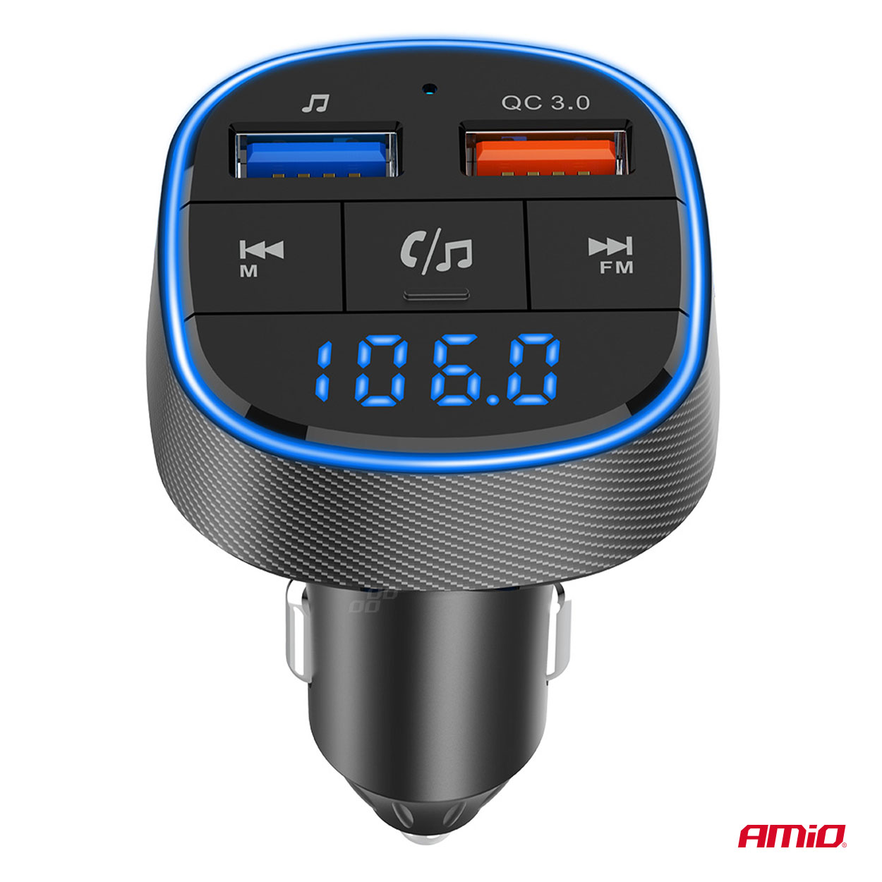 Transmiter samochodowy FM 2×USB-A 12 V 24 V — ujęcie 8