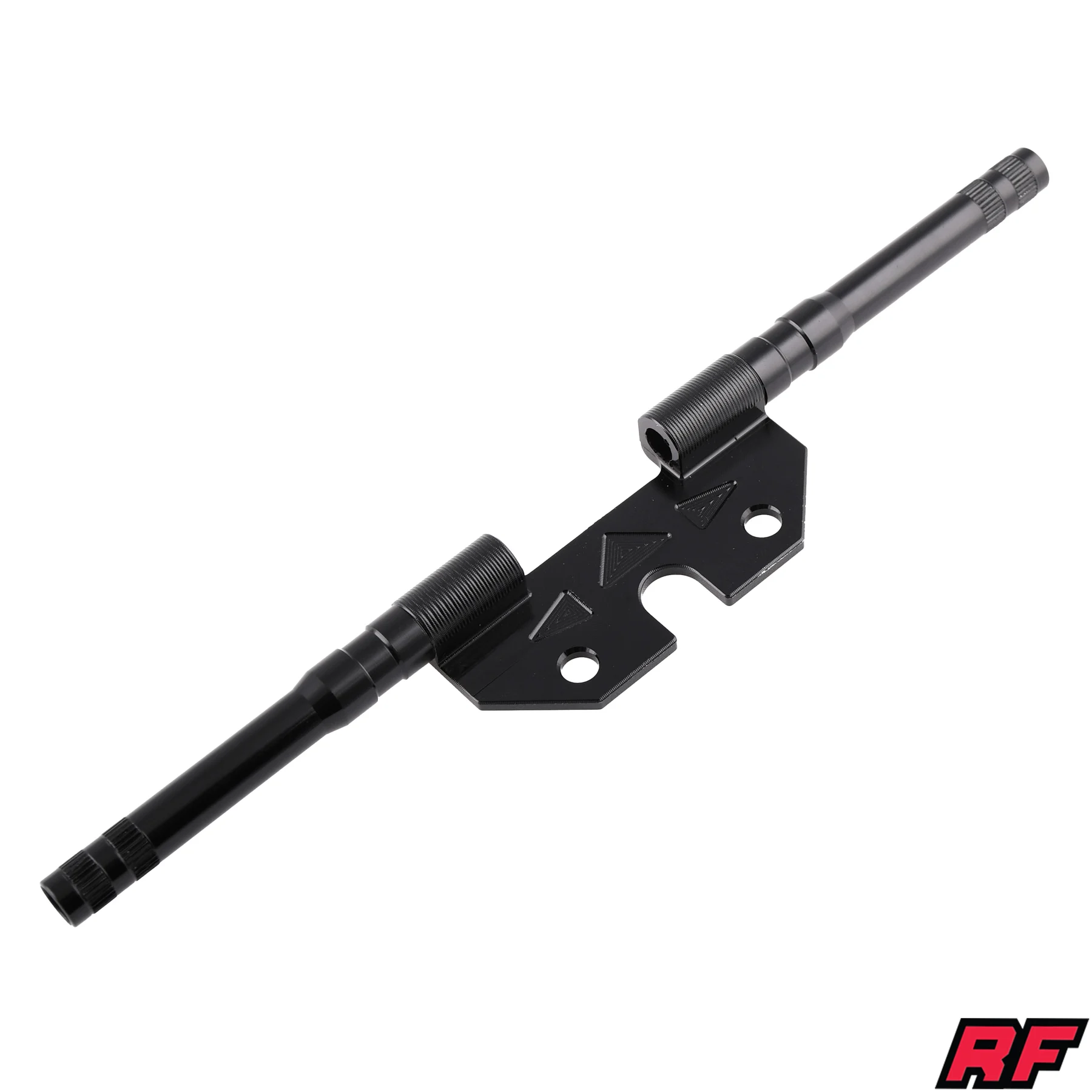 Uchwyt kierunkowskazu Simson tył 10 mm okrągły aluminium CNC czarny z gwintem M8 Racing Force — ujęcie 1