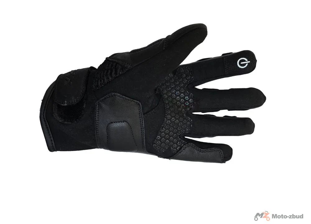 Rękawice tekstylno-skórzane krótkie BLEXX EG-2525 czarne XL — ujęcie 4