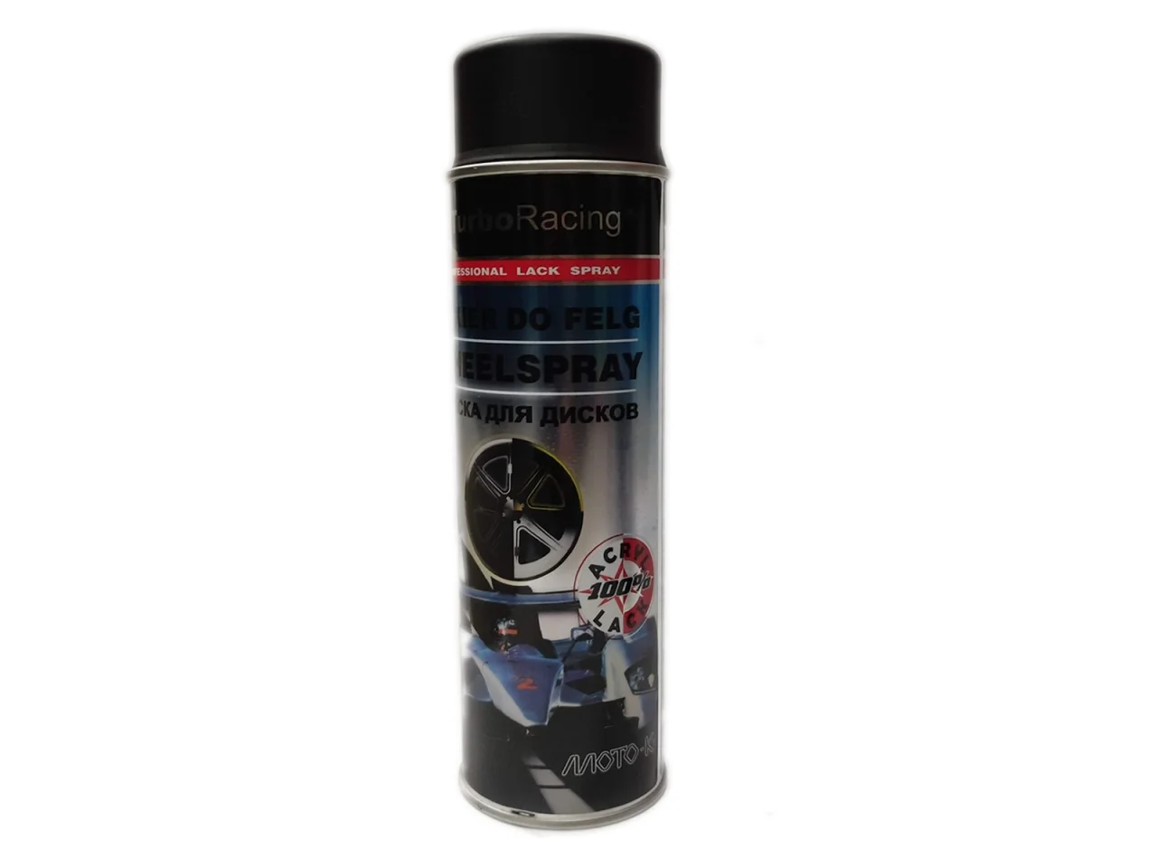 MOTO-K Turbo Racing Lakier do felg Czarny Mat 500 ml