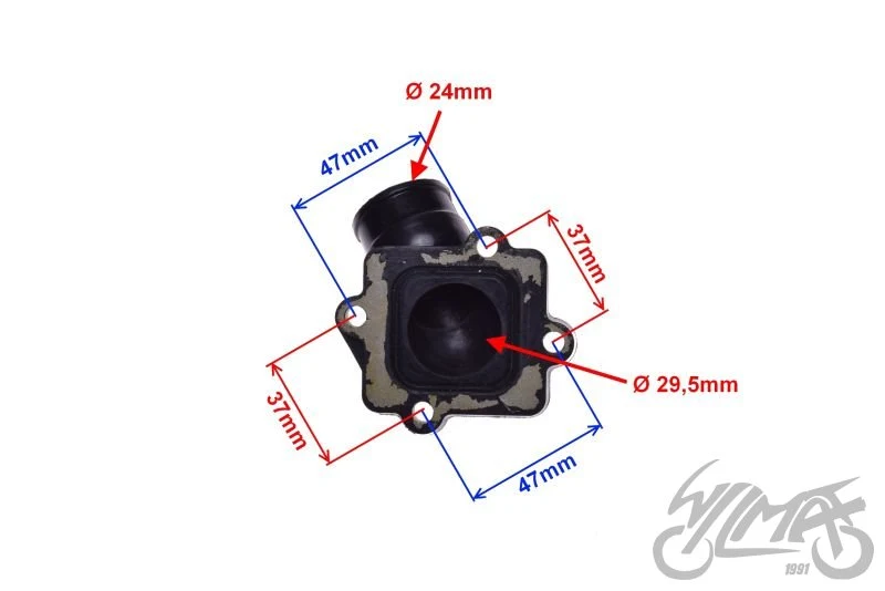 Króciec gaźnika 2T do Keeway Focus / F-Act — ZBF3051 — ujęcie 2