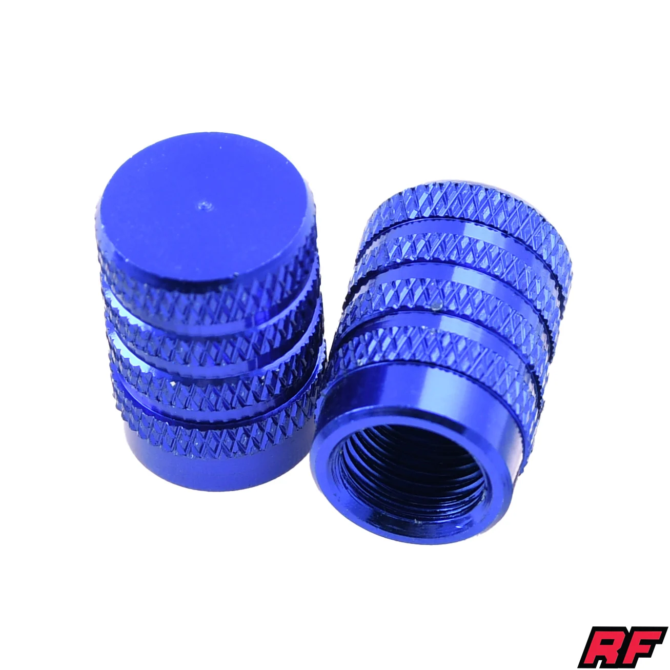 Nakrętka wentyla Racing Force roller V4 niebieska 2szt — ujęcie 1