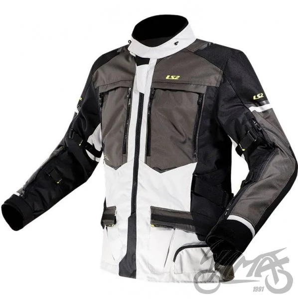 Kurtka motocyklowa LS2 Norway męska Black Grey Yell. — 4XL — ujęcie 1