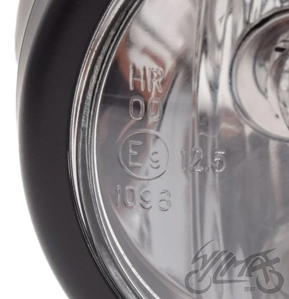 Lampa H7 + H4 ECE zestaw 110 mm czarny mat — ujęcie 4