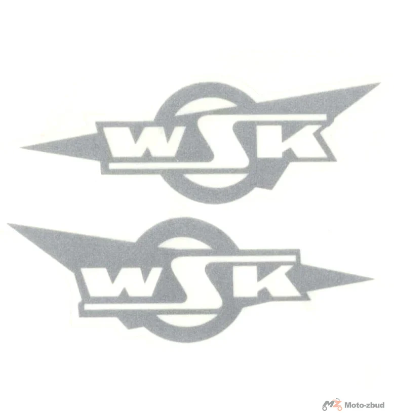 Naklejka WSK zbiornika srebrna kpl.