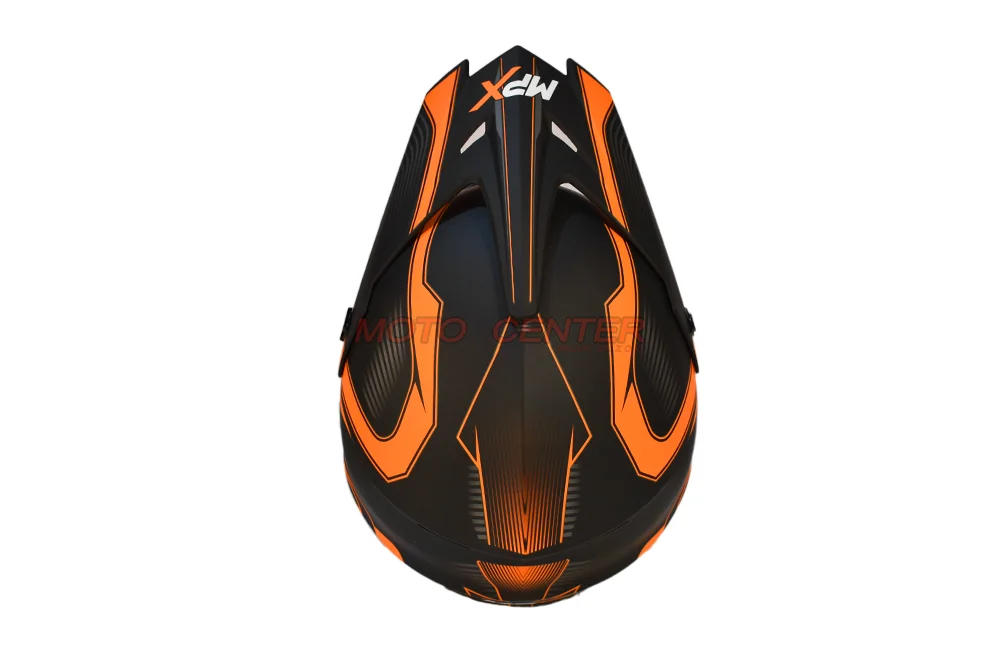 Kask crossowy MPX WL-905 czarny mat/pomarańczowy M — ujęcie 5