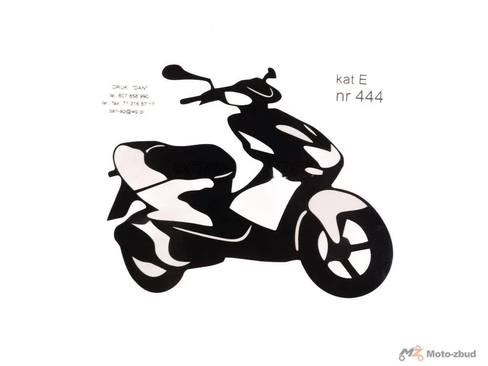 Naklejka skuter 120 × 115