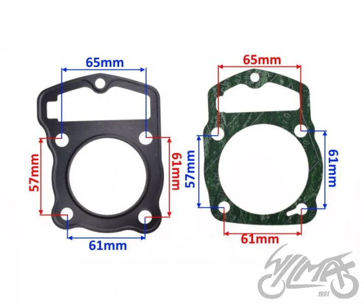Uszczelki cylindra — komplet 57,30 do 172FMM-2 — ujęcie 2