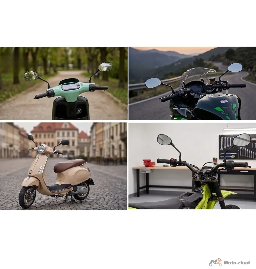 Lusterka kpl. (model 026) (M10; gwint prawy/prawy) — ujęcie 2