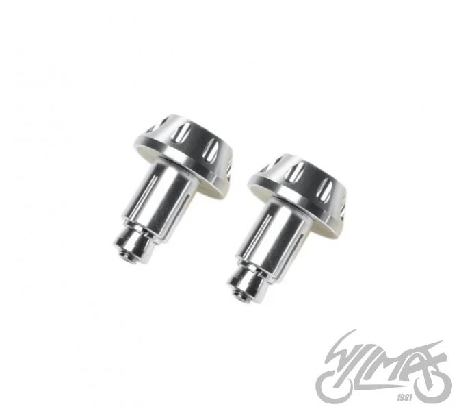 Końcówki kierownicy srebrne — AW56941, komplet — ujęcie 2