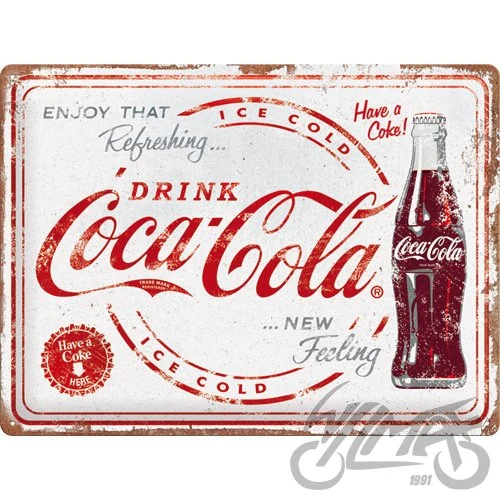 Tablica plakat 30 × 40 Coca-Cola refreshing 23370