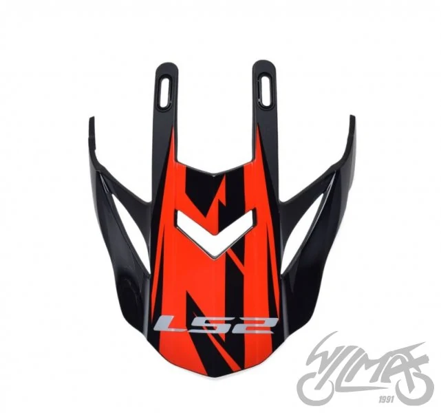 Daszek kasku MX437 evo roar black red — ujęcie 2