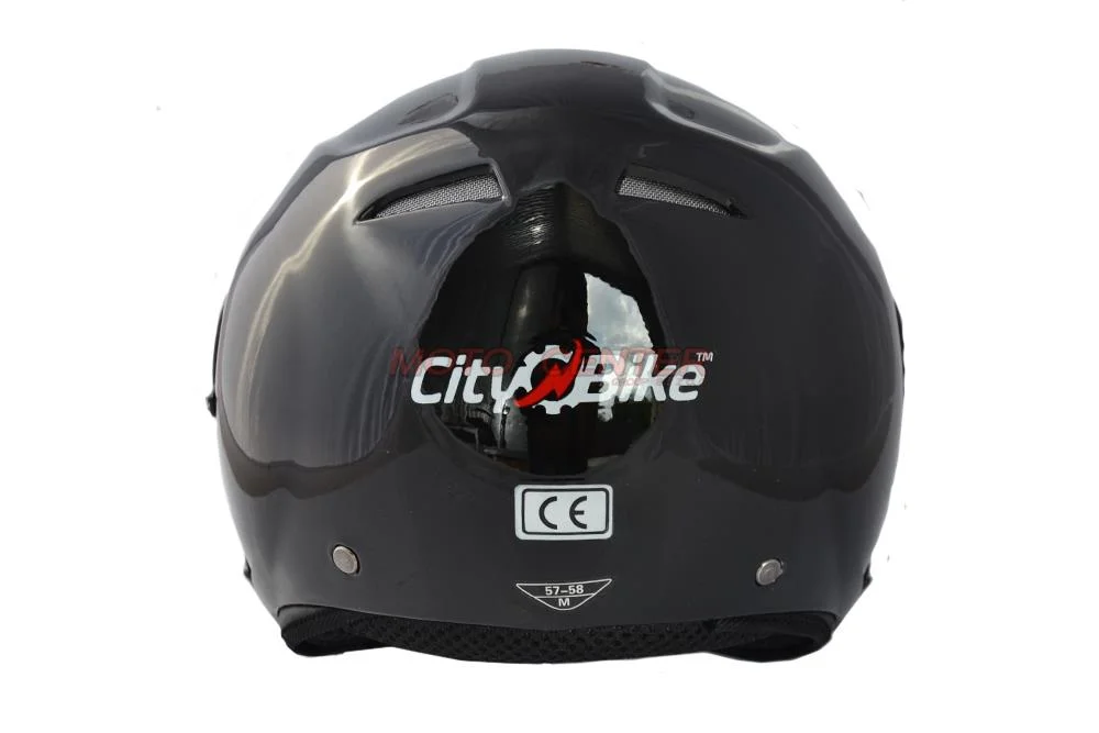 Kask otwarty City-Bike WL-703-2 czarny połysk S Blenda POWYSTAWOWY — ujęcie 3