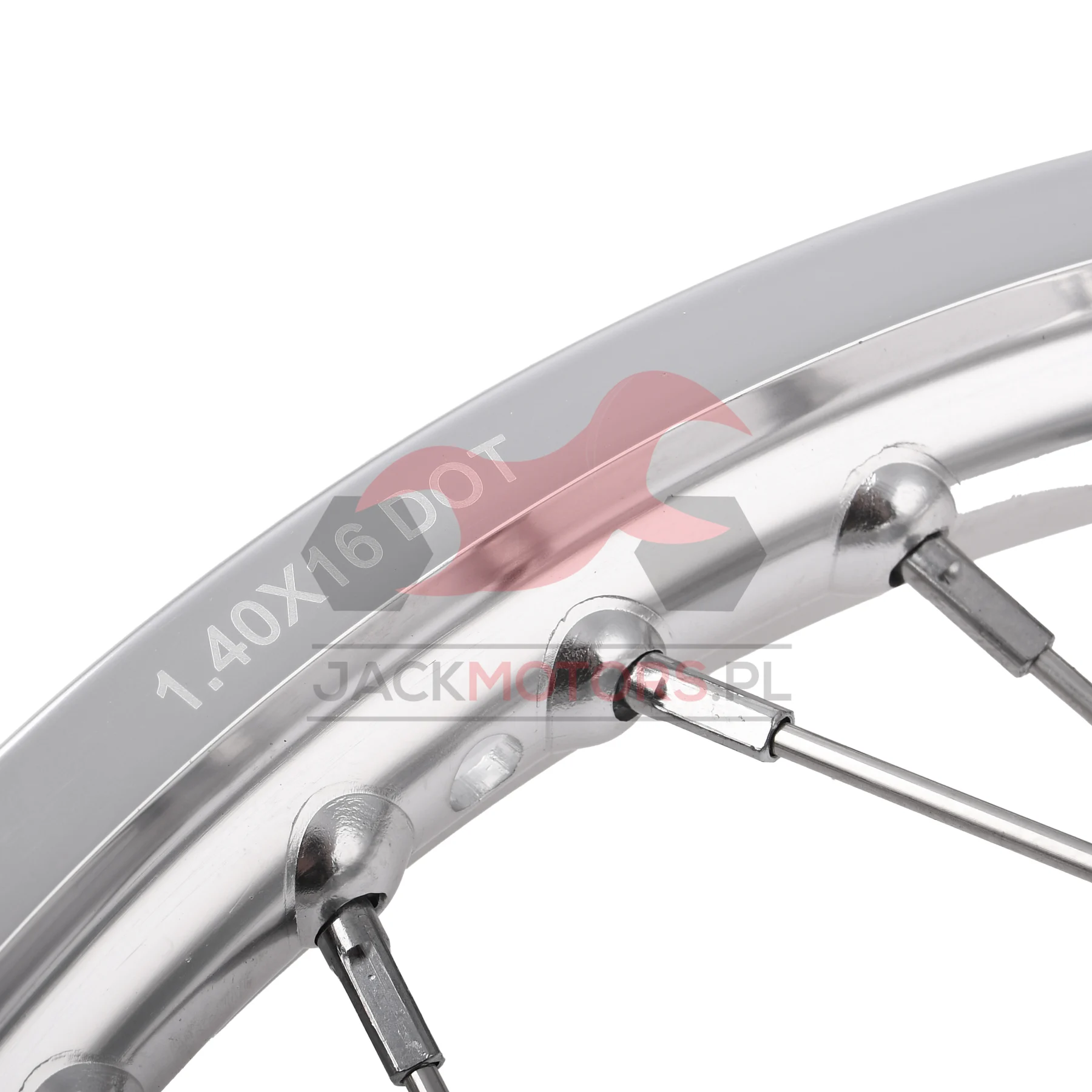 Koło jezdne Simson 1,4 × 16 S50/51 aluminium INOX Delux — ujęcie 2