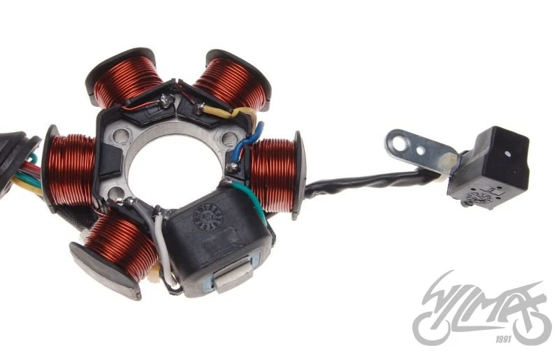 Stator iskrownik 6 cewek 8 przewodów do Vespa 125 — ujęcie 3