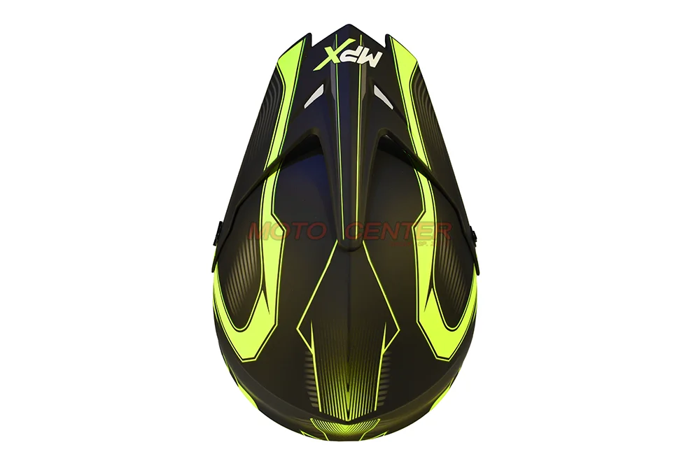 Kask crossowy MPX WL-905 czarny mat/żółty S — ujęcie 5