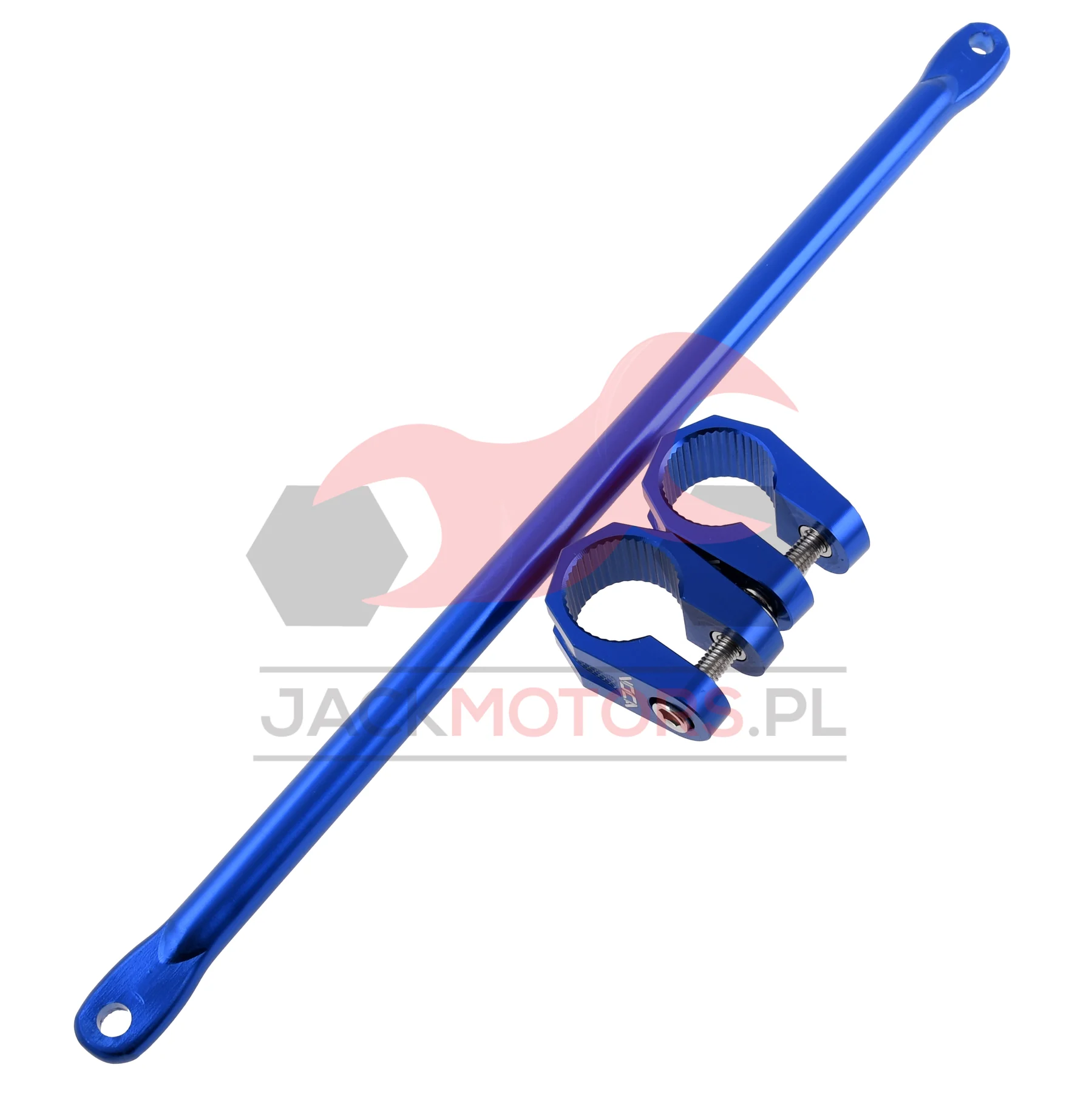 Rozpórka kierownicy aluminium CNC VOCA racing niebieska — ujęcie 1