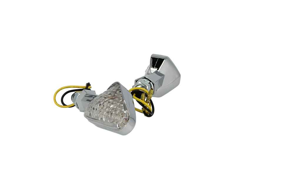 Kierunkowskaz kompletny 2 szt. uniwersalne/motocykl MLINE ST-139 chrom — ujęcie 4