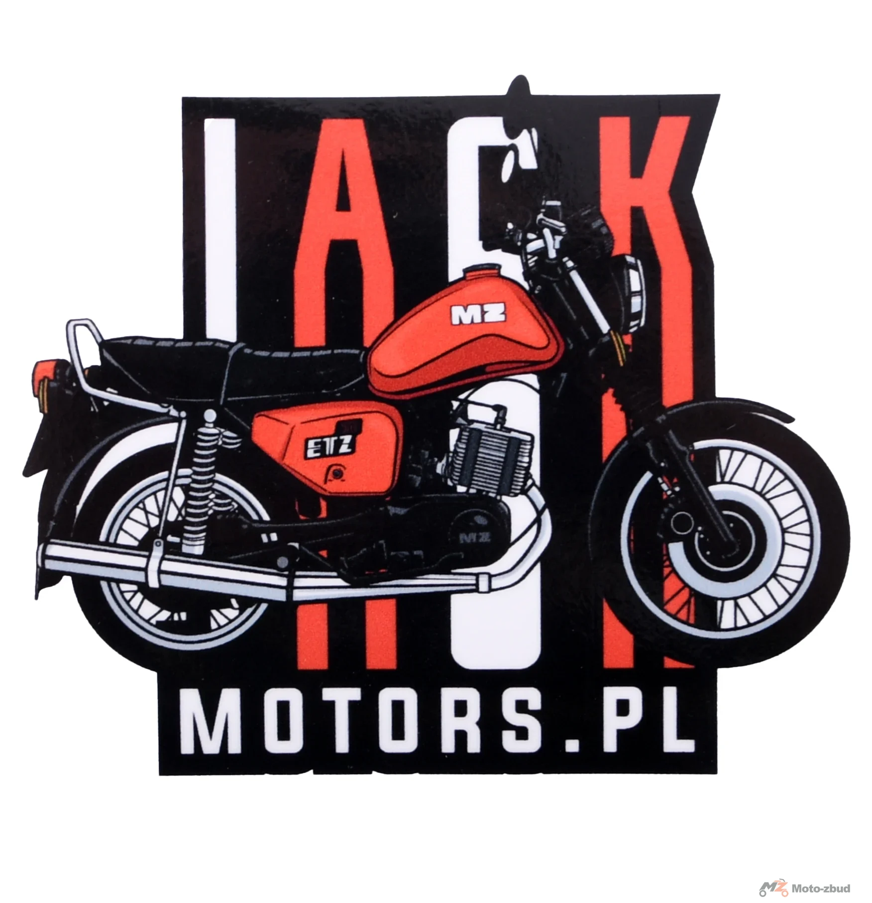 Naklejka Jack Motors MZ ETZ 150 red