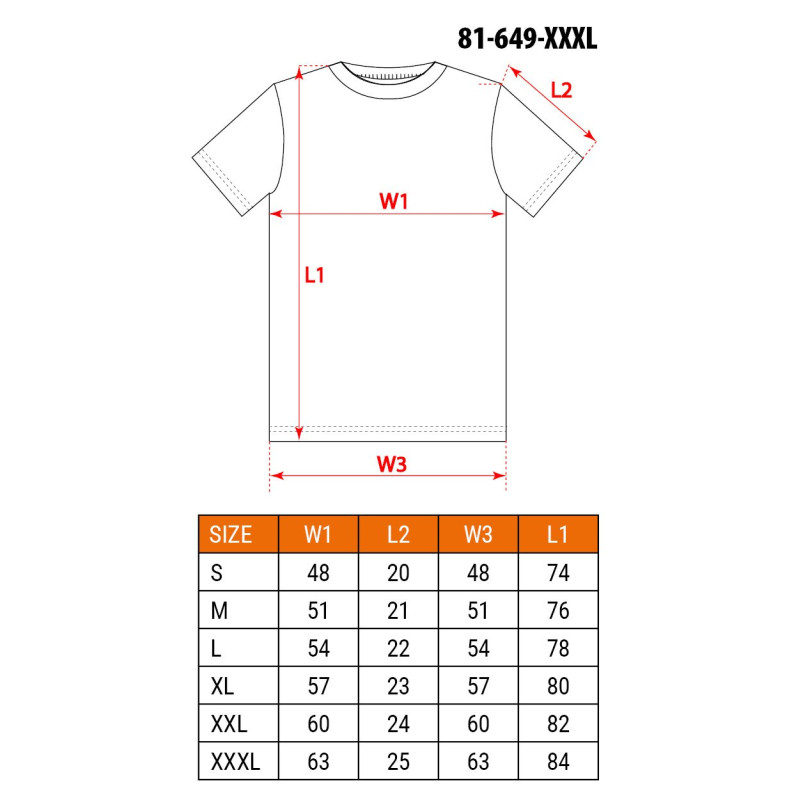 Koszulka T-shirt granatowy roz. XXXL NEO TOOLS 81-649-XXXL — ujęcie 2