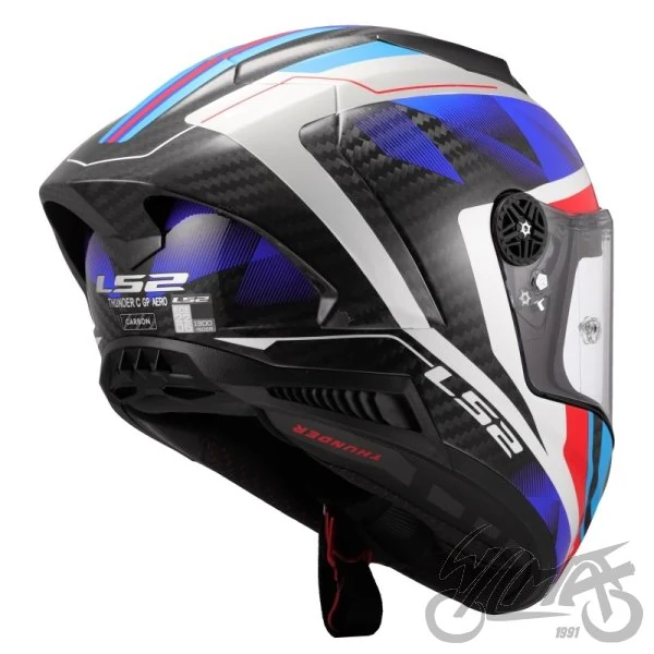 Kask LS2 FF805 Thunder GP Aero Raute Blu.Red — S — ujęcie 4