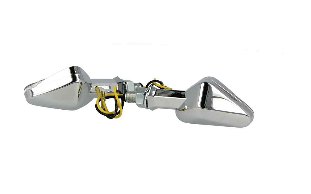Kierunkowskaz kompletny 2 szt. uniwersalne/motocykl MLINE ST-139 chrom — ujęcie 5
