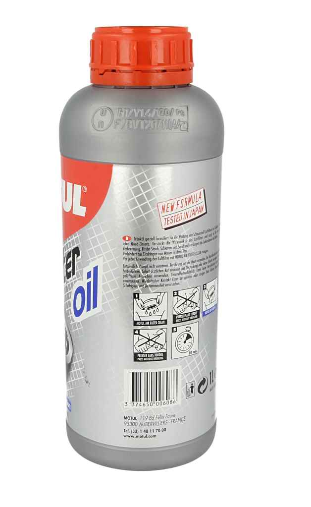 Olej do filtrów powietrza MOTUL mc care A3 1 l — ujęcie 8