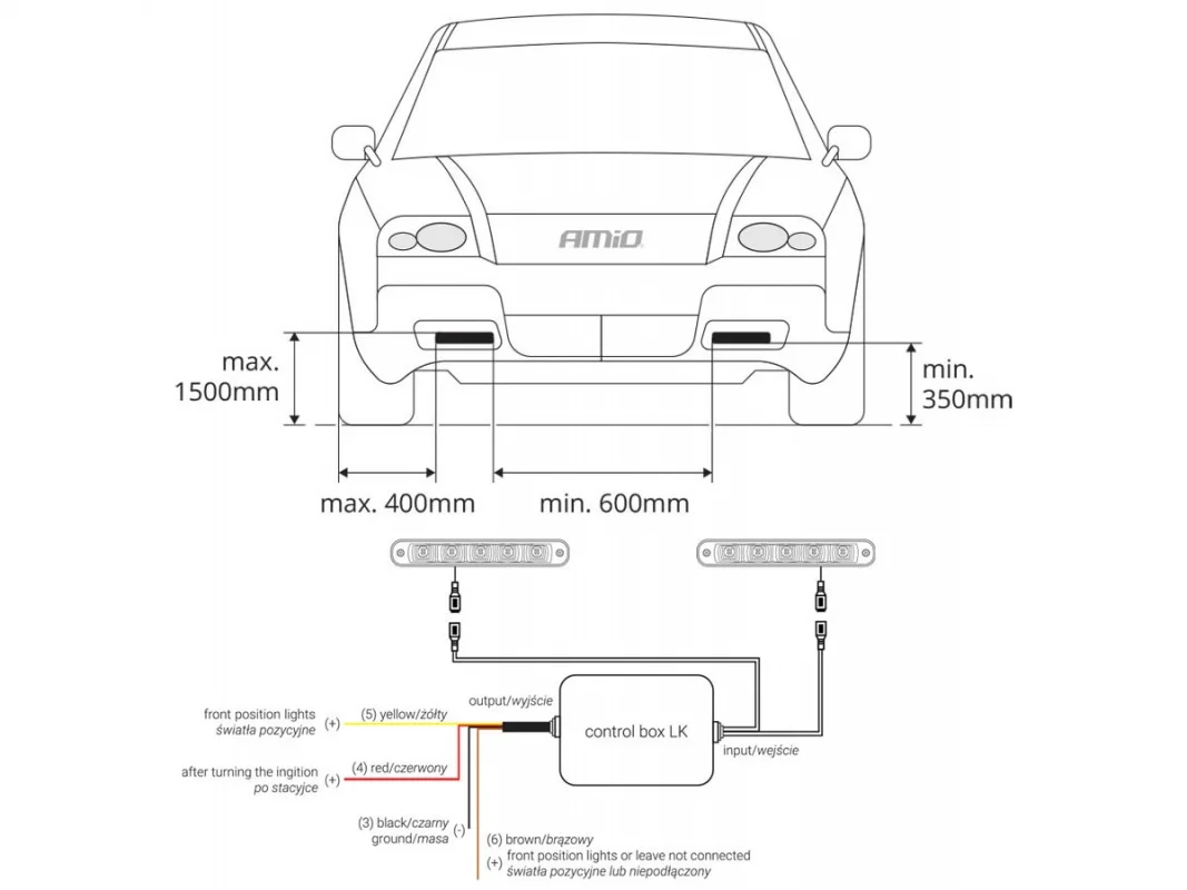 Lampy dzienne diodowe 4 HP LED AMIO by NSSC 510HP — ujęcie 2
