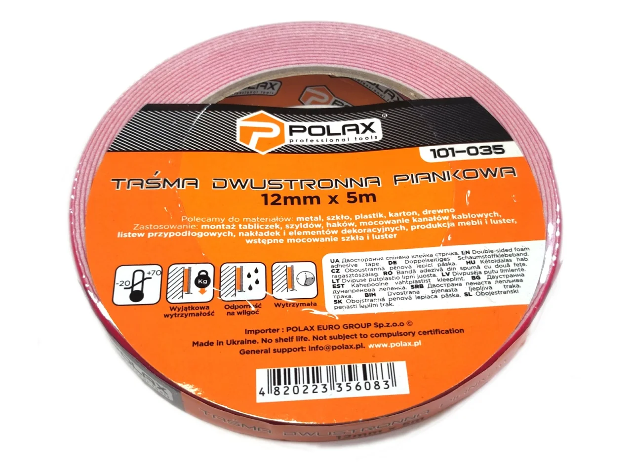 Taśma dwustronna piankowa 12mm 5m — ujęcie 2