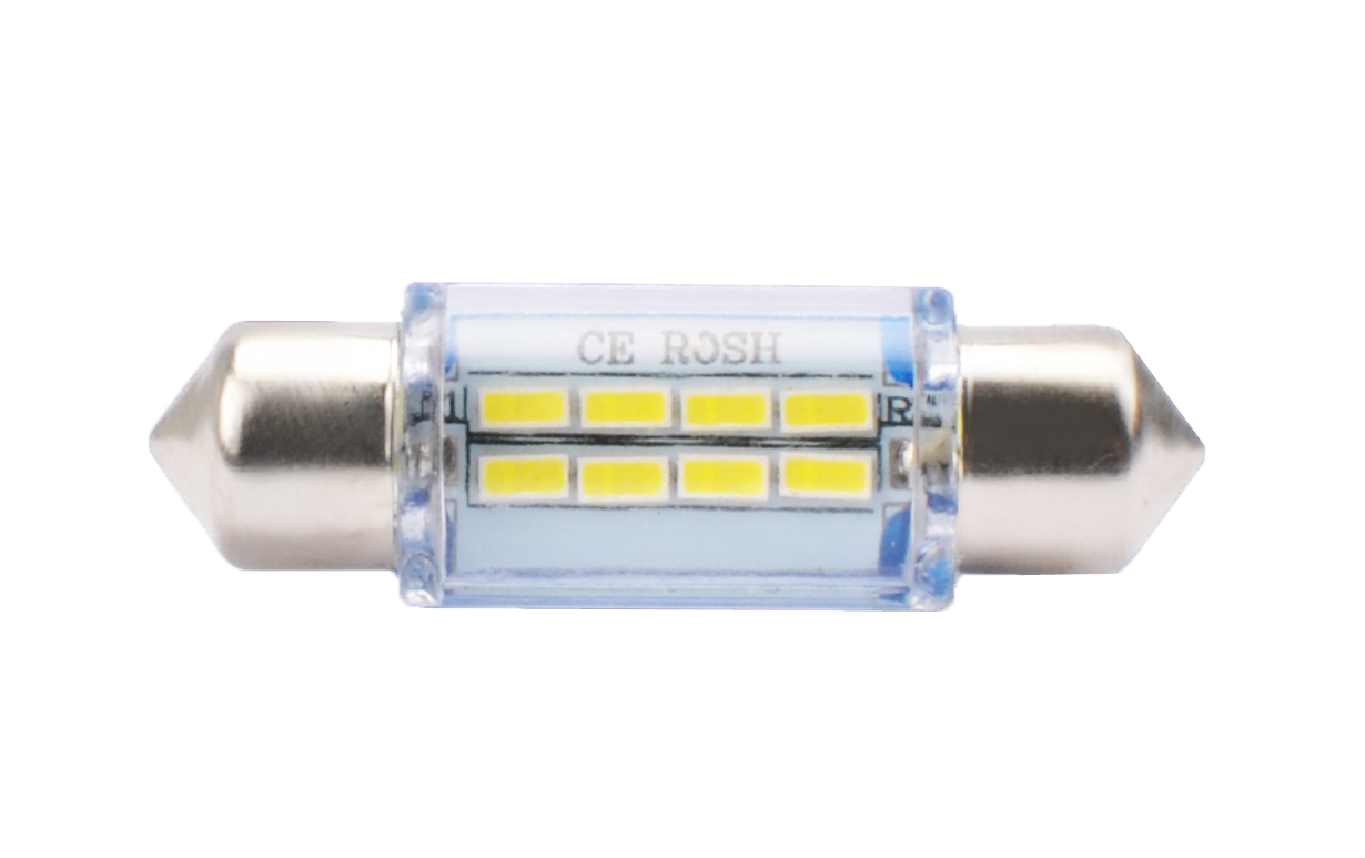 Żarówka LED C5W 36 mm 8-SMD biała, 2 szt. M-Tech LB085W — ujęcie 2