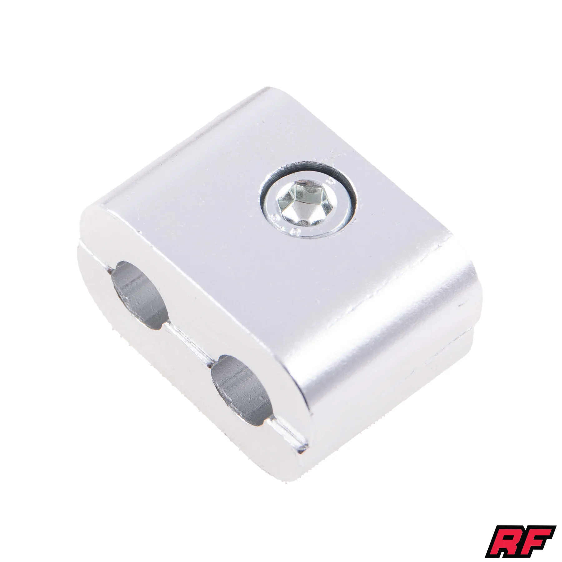 Łącznik linek uniwersalny aluminium CNC anoda srebrny Racing Force — ujęcie 1