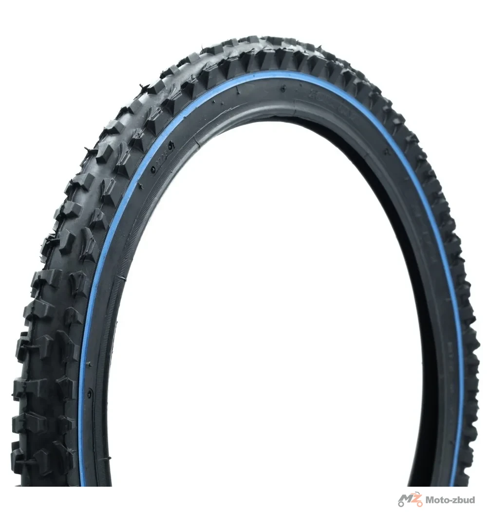Opona rowerowa 20 × 1.95 z niebieskim paskiem