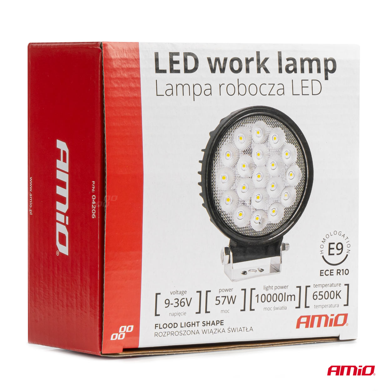 Lampa robocza szperacz LED AWL65 57 W 6500K 10000lm 12 V 24 V — ujęcie 8