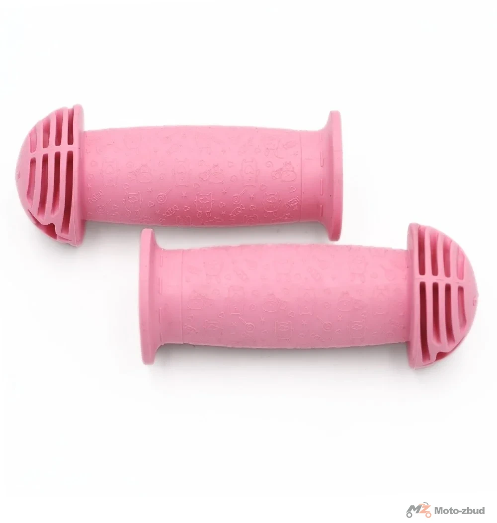 Chwyt kier. gumowy dziecięcy różowy tpe (100 mm+100 mm) — ujęcie 2