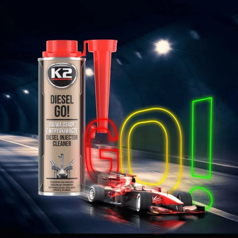 K2 DIESEL GO! Redukuje dymienie, optymalizuję spalanie i pracę silnika 250ml — ujęcie 3