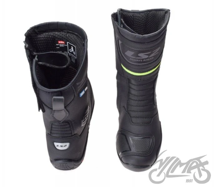 Buty motocyklowe LS2 Goby WP — czarno-żółte fluo, rozmiar 40 — ujęcie 3